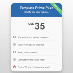 Template Prime Pack